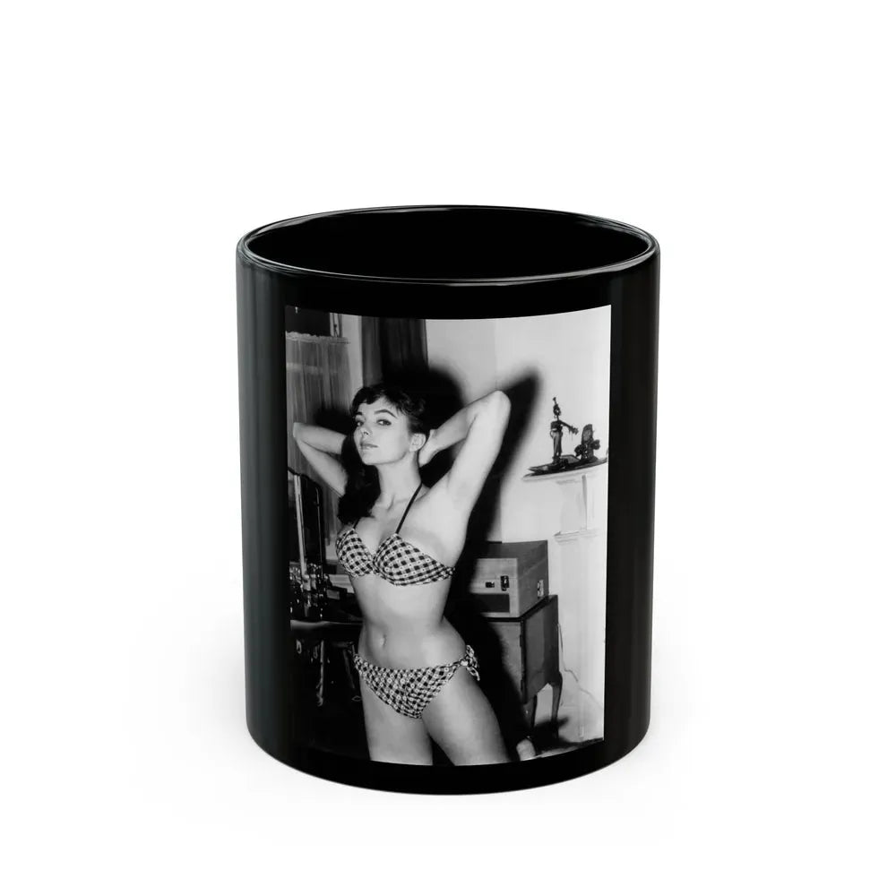 Joan Collins #576 (Vintage Female Icon) Black Coffee Mug 11oz - Go Mug Yourself