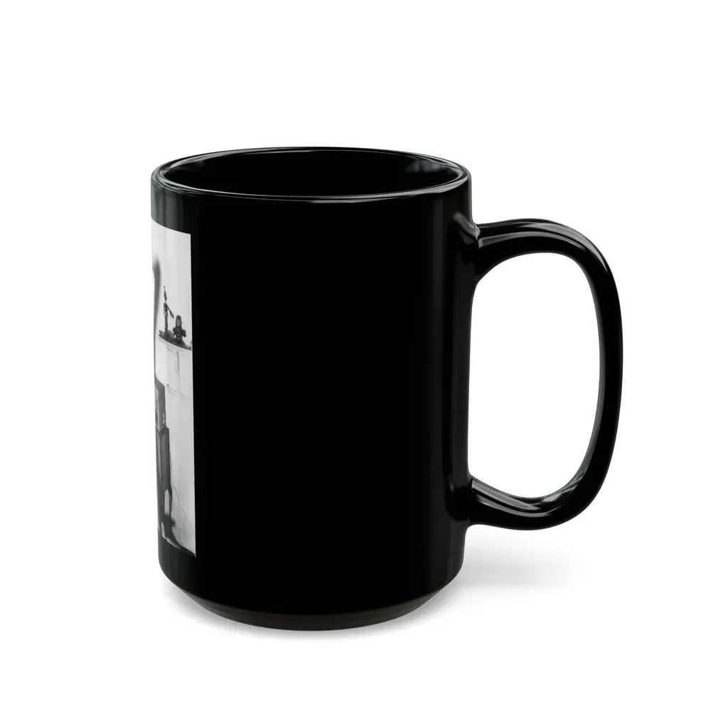 Joan Collins #576 (Vintage Female Icon) Black Coffee Mug - Go Mug Yourself