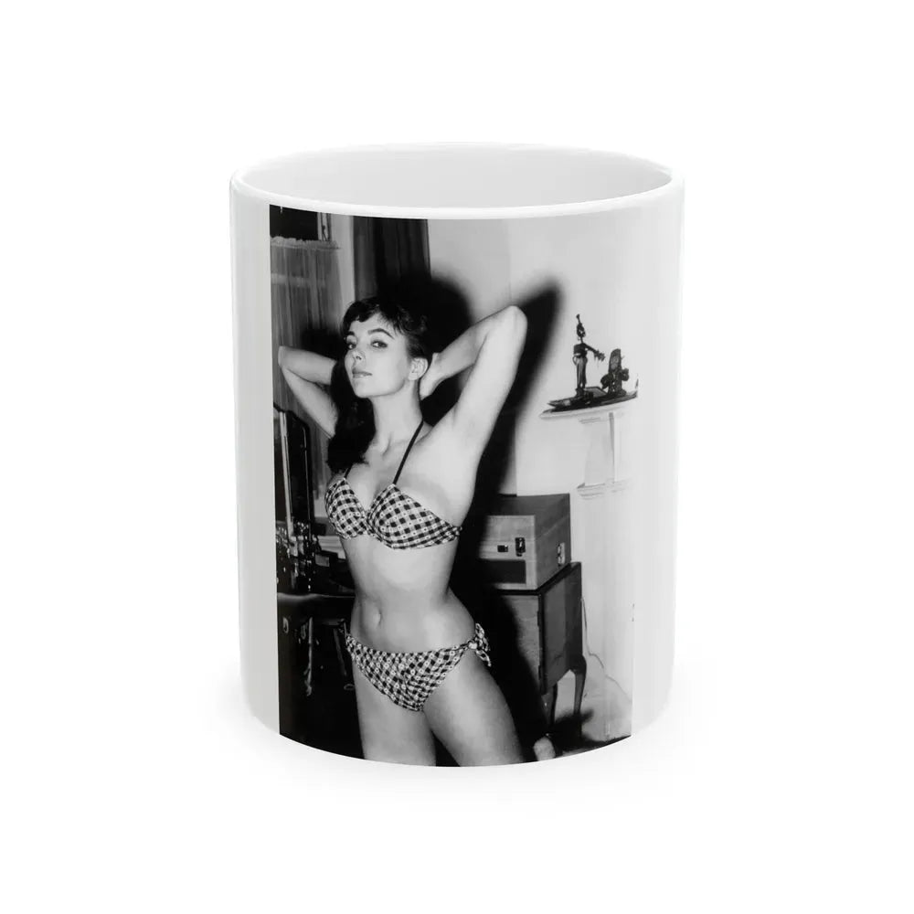 Joan Collins #576 (Vintage Female Icon) White Coffee Mug 11oz - Go Mug Yourself