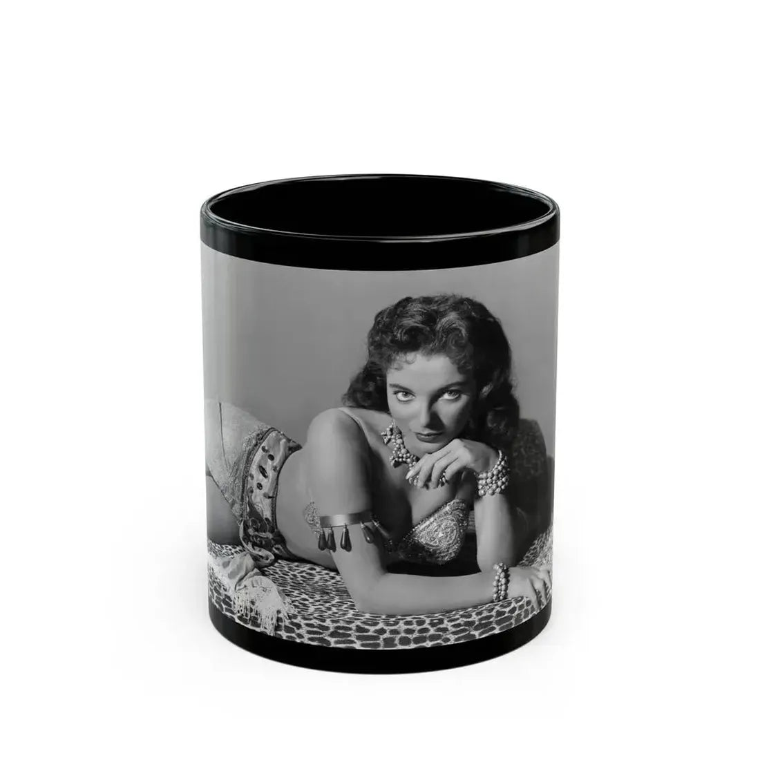 Joan Collins #577 (Vintage Female Icon) Black Coffee Mug 11oz - Go Mug Yourself
