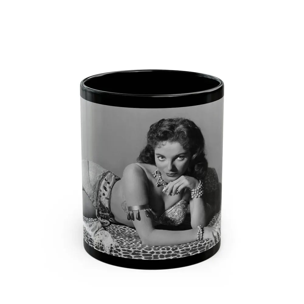Joan Collins #577 (Vintage Female Icon) Black Coffee Mug 11oz - Go Mug Yourself