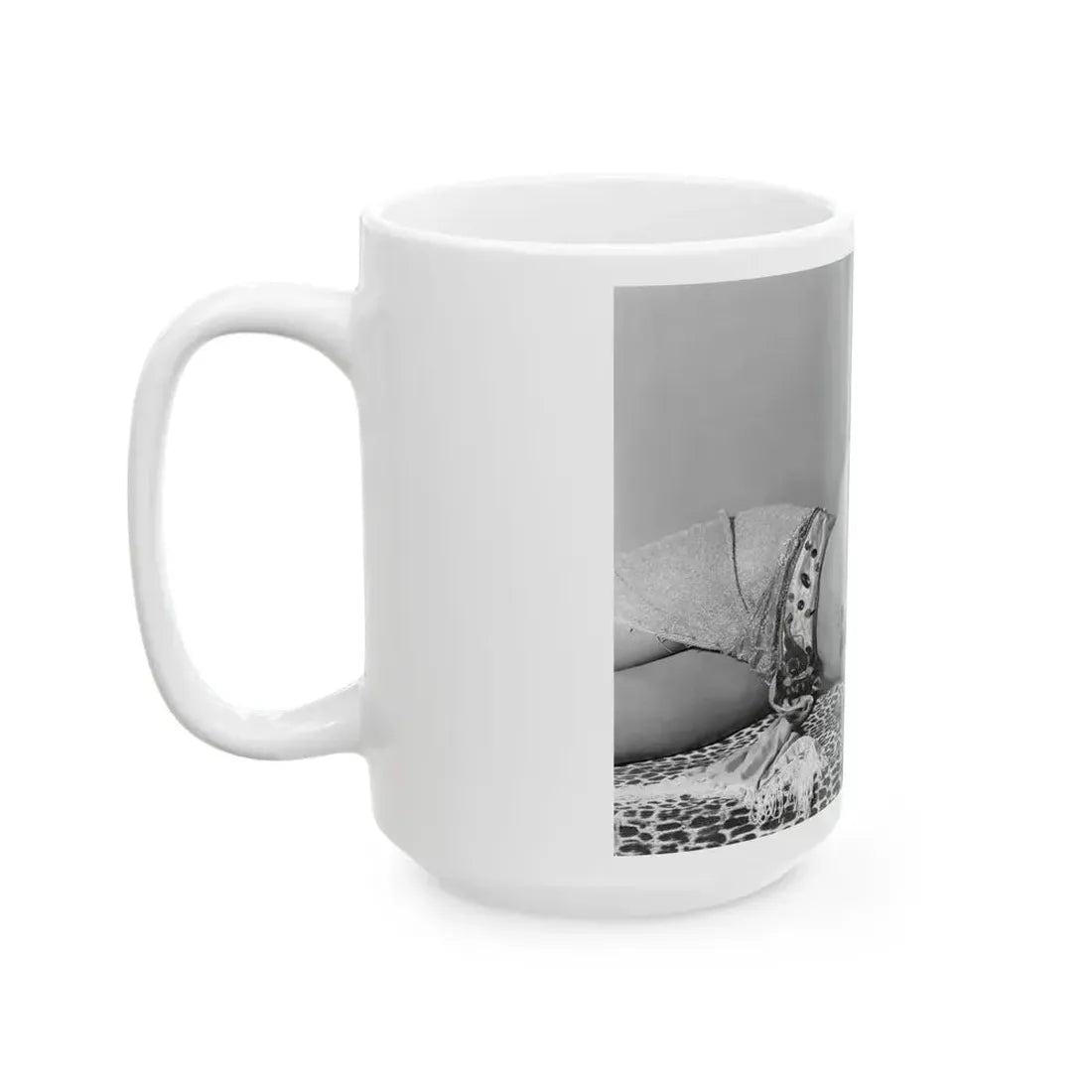 Joan Collins #577 (Vintage Female Icon) White Coffee Mug - Go Mug Yourself
