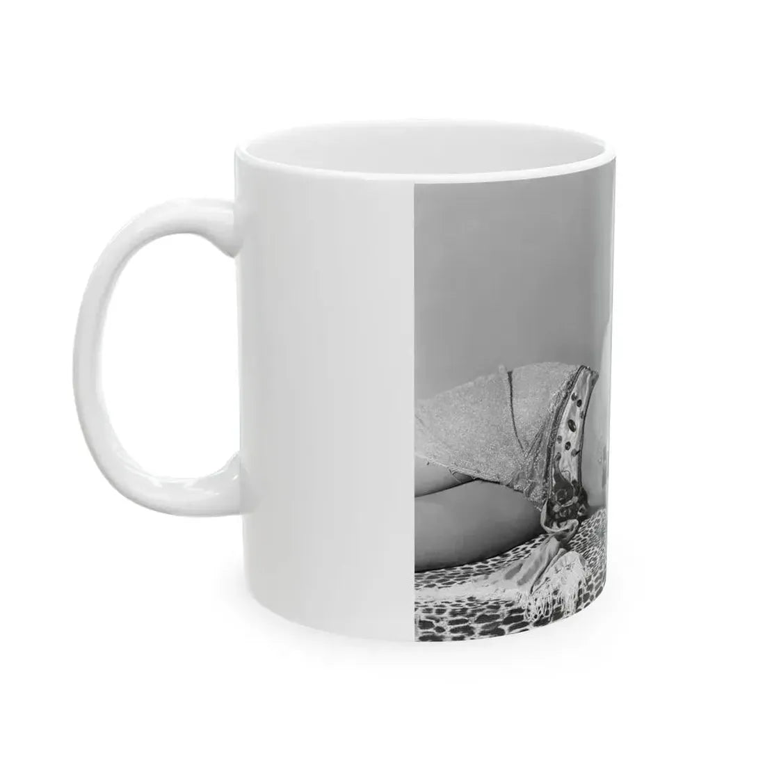 Joan Collins #577 (Vintage Female Icon) White Coffee Mug - Go Mug Yourself
