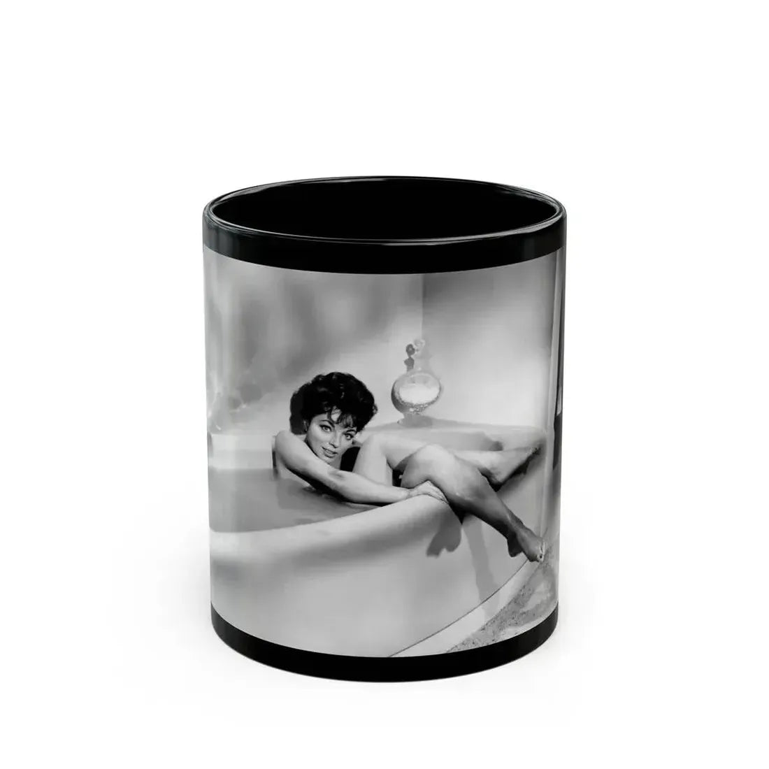 Joan Collins #578 1 (Vintage Female Icon) Black Coffee Mug 11oz - Go Mug Yourself