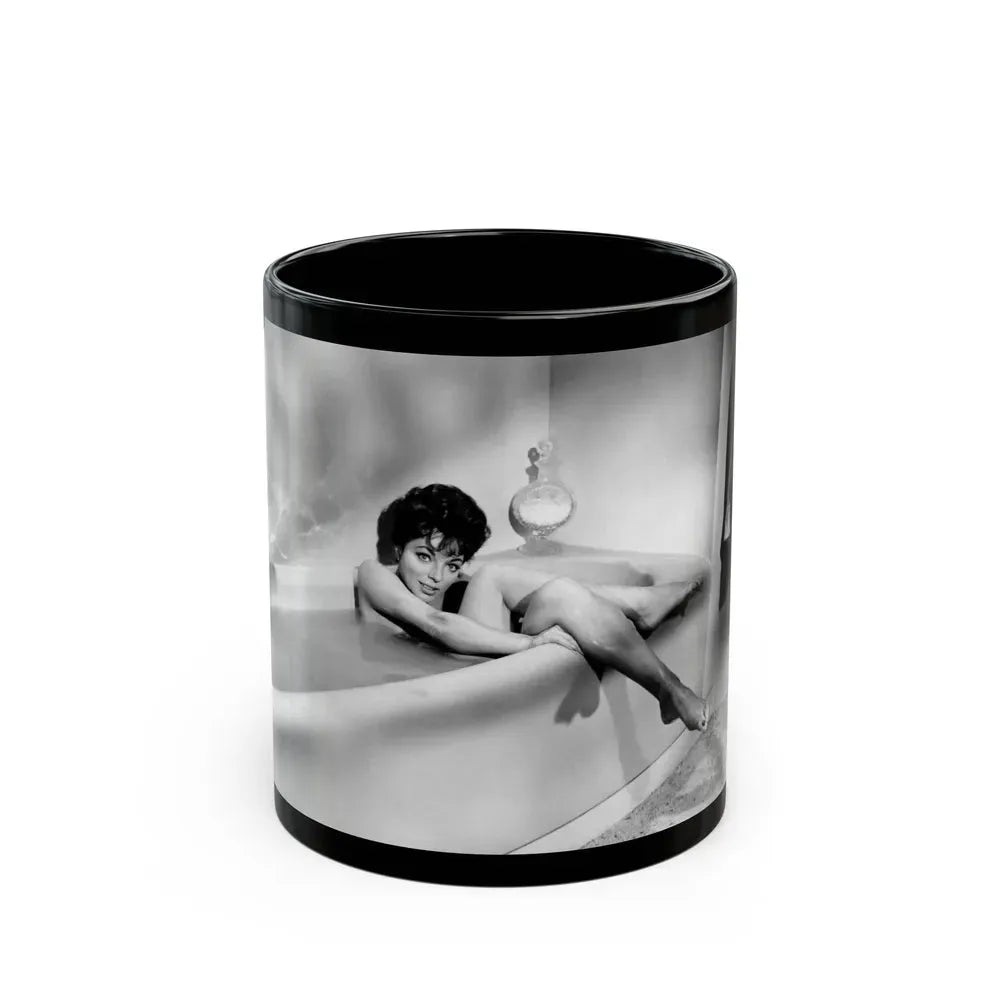 Joan Collins #578 1 (Vintage Female Icon) Black Coffee Mug 11oz - Go Mug Yourself