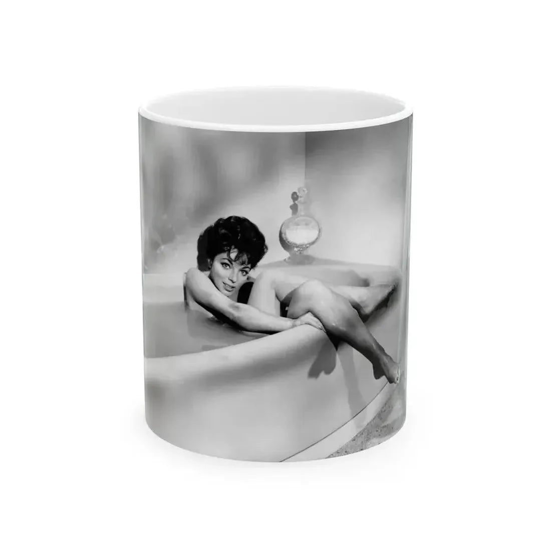 Joan Collins #578 1 (Vintage Female Icon) White Coffee Mug 11oz - Go Mug Yourself