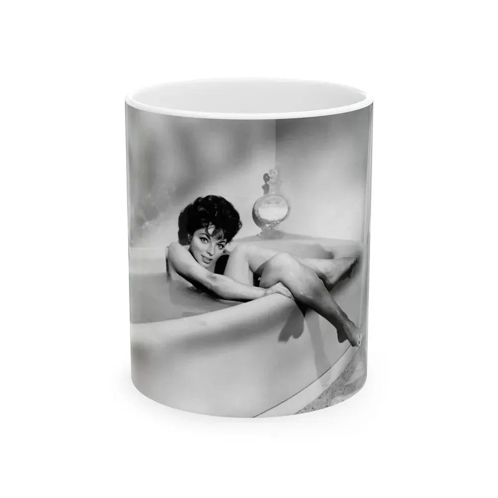 Joan Collins #578 1 (Vintage Female Icon) White Coffee Mug 11oz - Go Mug Yourself