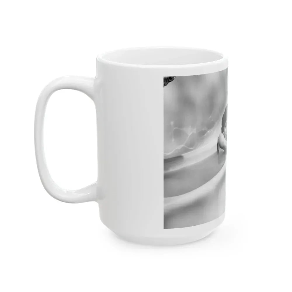 Joan Collins #578 1 (Vintage Female Icon) White Coffee Mug - Go Mug Yourself