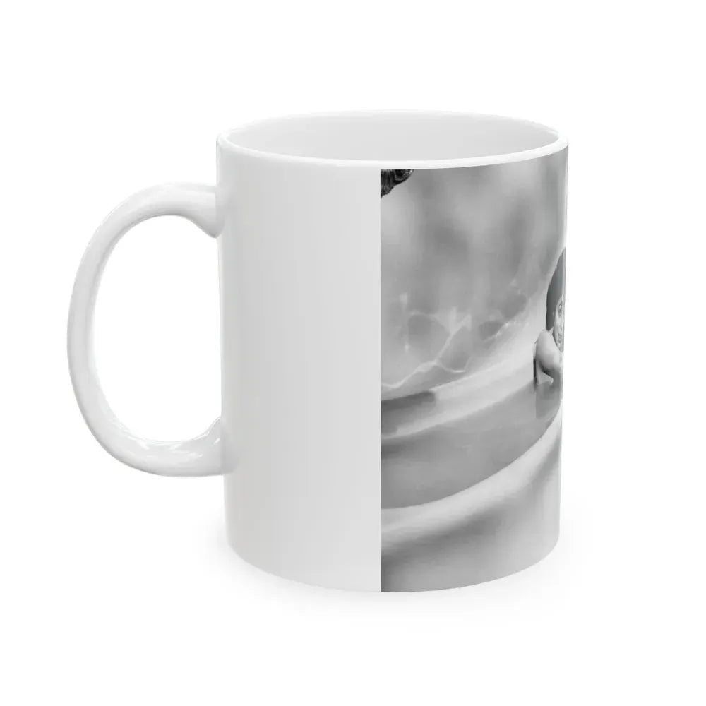 Joan Collins #578 1 (Vintage Female Icon) White Coffee Mug - Go Mug Yourself