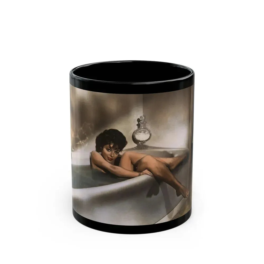 Joan Collins #578 (Vintage Female Icon) Black Coffee Mug 11oz - Go Mug Yourself