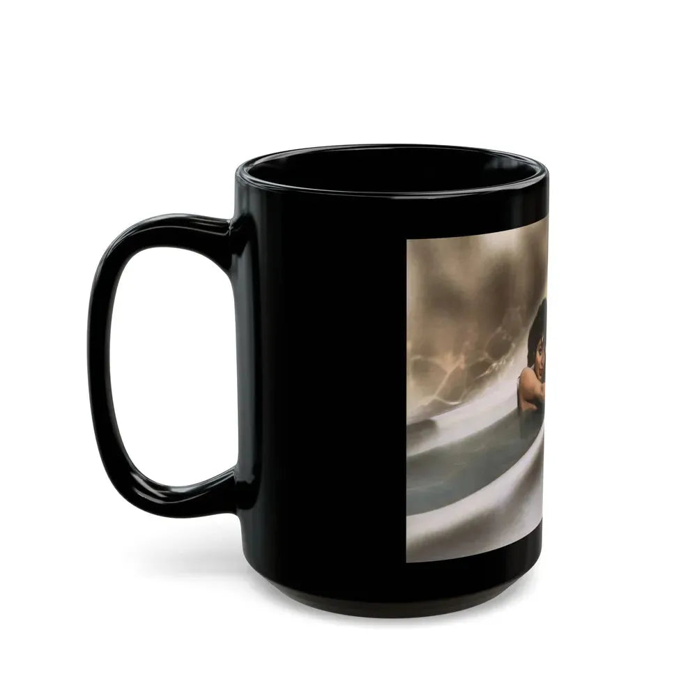 Joan Collins #578 (Vintage Female Icon) Black Coffee Mug - Go Mug Yourself