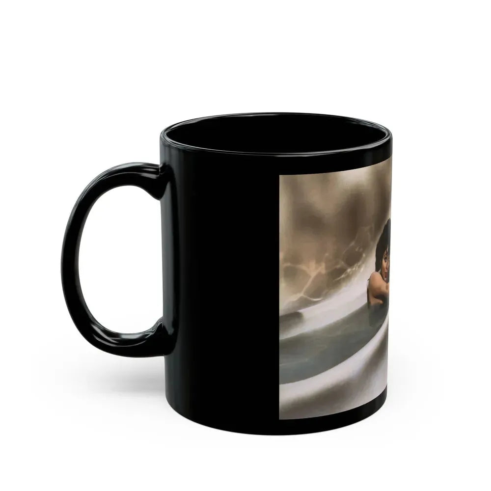Joan Collins #578 (Vintage Female Icon) Black Coffee Mug - Go Mug Yourself