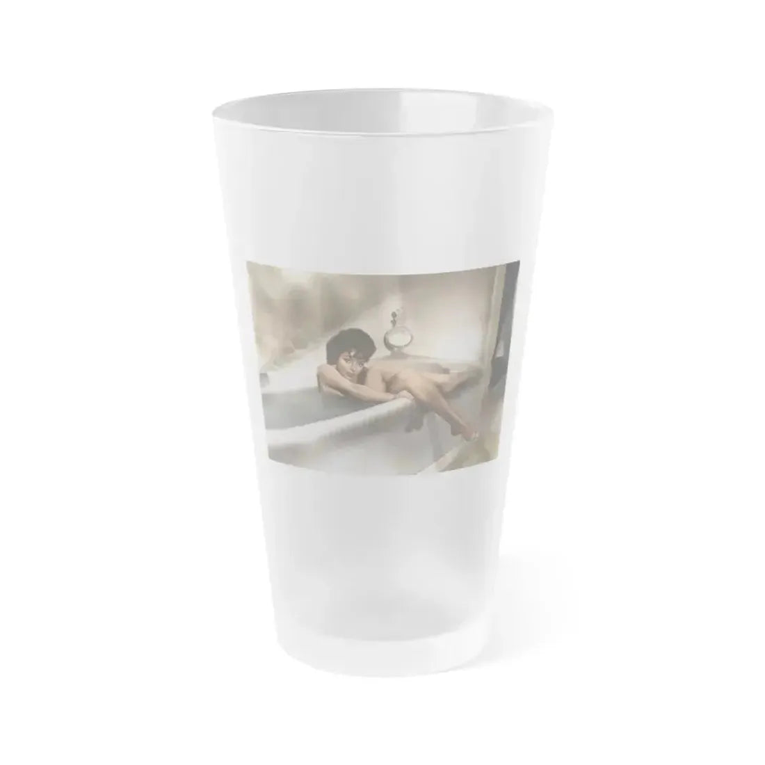 Joan Collins #578 (Vintage Female Icon) Frosted Pint Glass 16oz 16oz Frosted - Go Mug Yourself