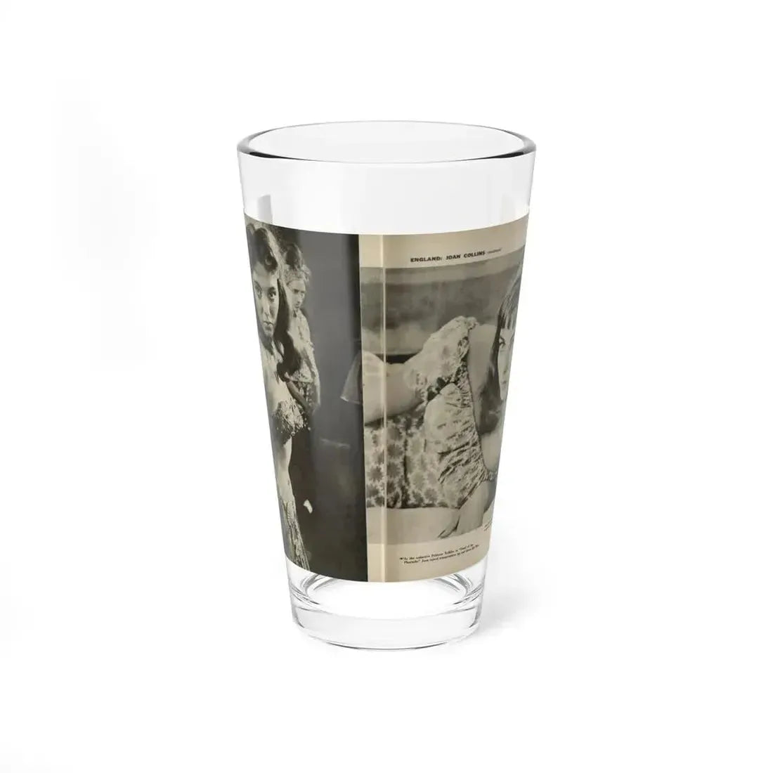 Joan Collins #586 - Europe's Top Pin-Ups Issue #3 1956 (Vintage Female Icon) Pint Glass 16oz 16oz - Go Mug Yourself