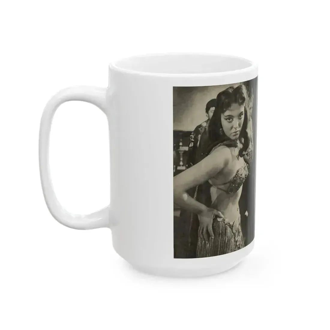 Joan Collins #586 - Europe's Top Pin-Ups Issue #3 1956 (Vintage Female Icon) White Coffee Mug - Go Mug Yourself