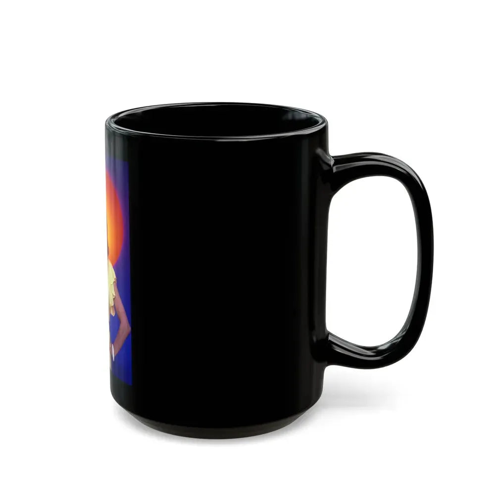 Joan Collins #588 (Vintage Female Icon) Black Coffee Mug - Go Mug Yourself