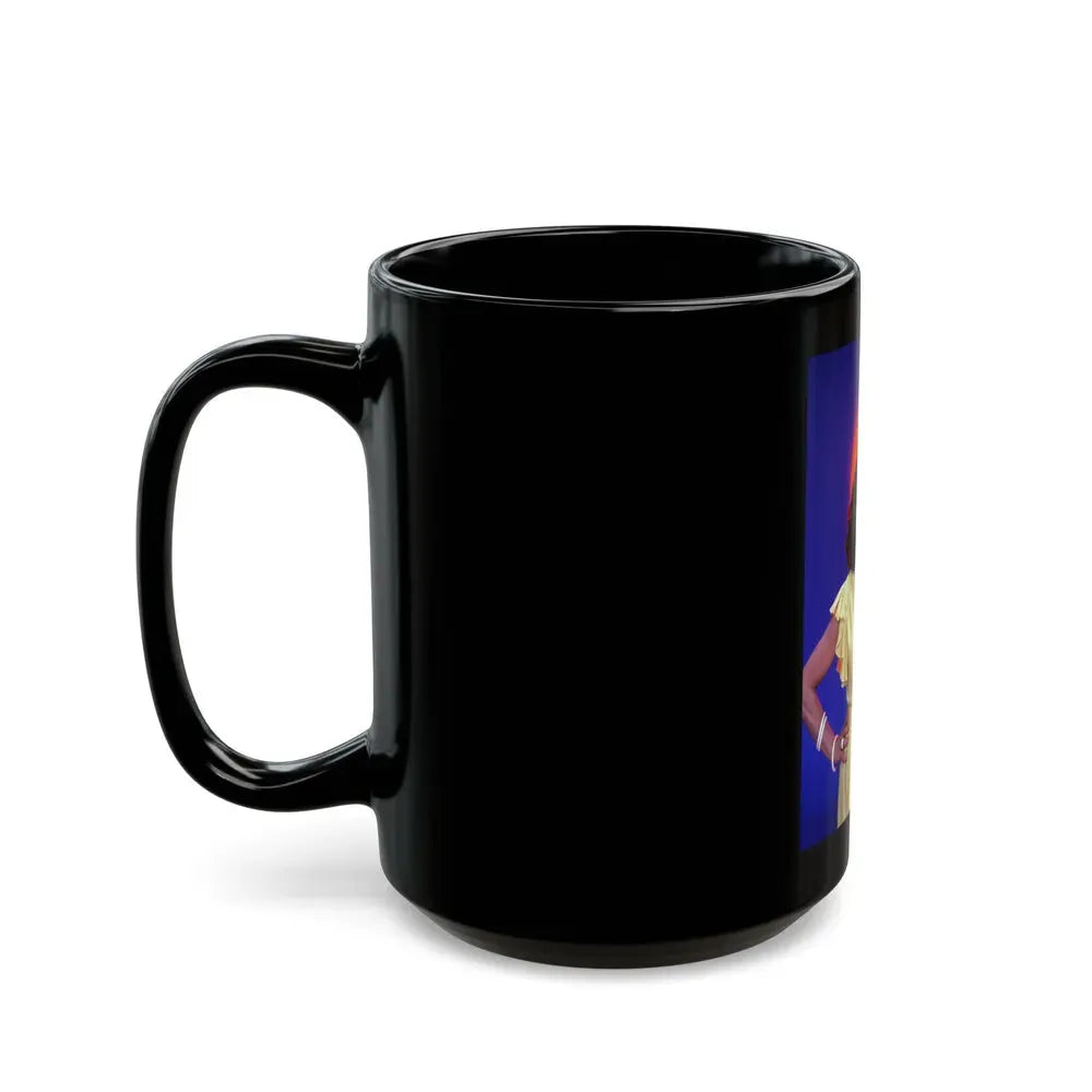 Joan Collins #588 (Vintage Female Icon) Black Coffee Mug - Go Mug Yourself