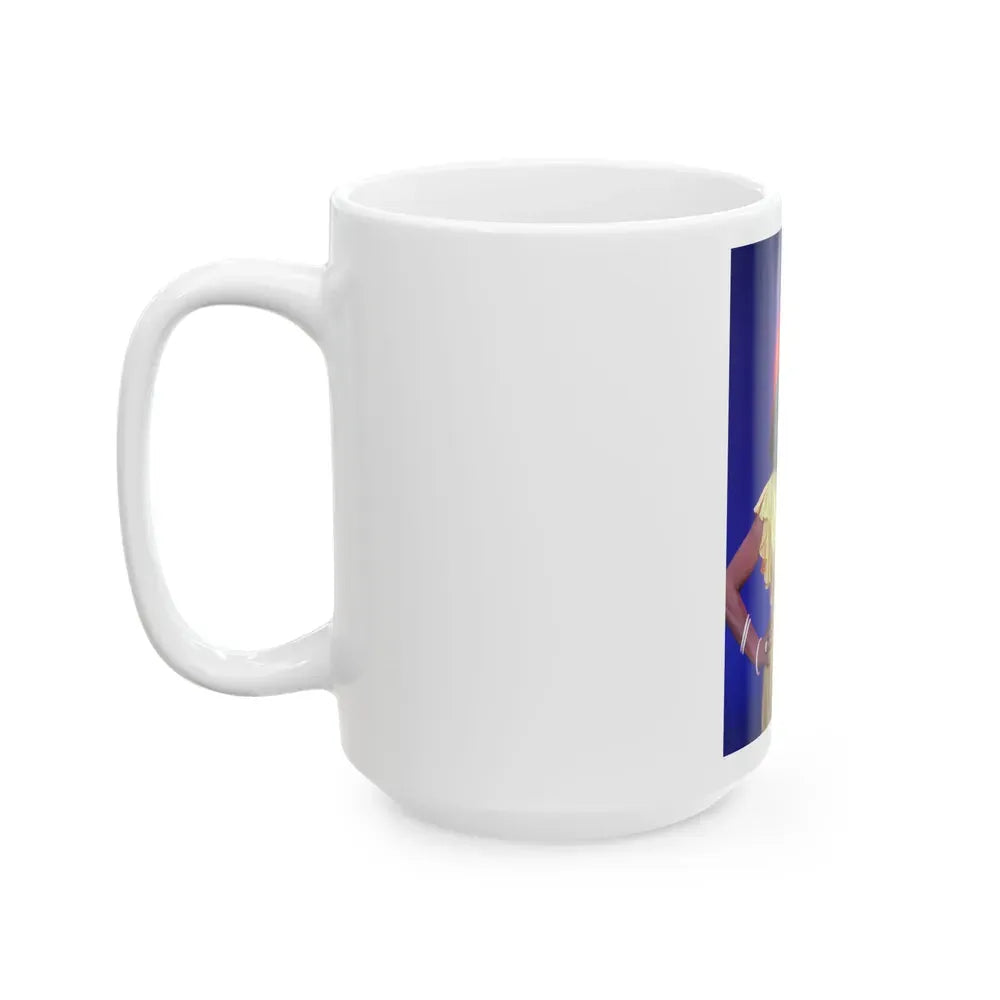 Joan Collins #588 (Vintage Female Icon) White Coffee Mug - Go Mug Yourself