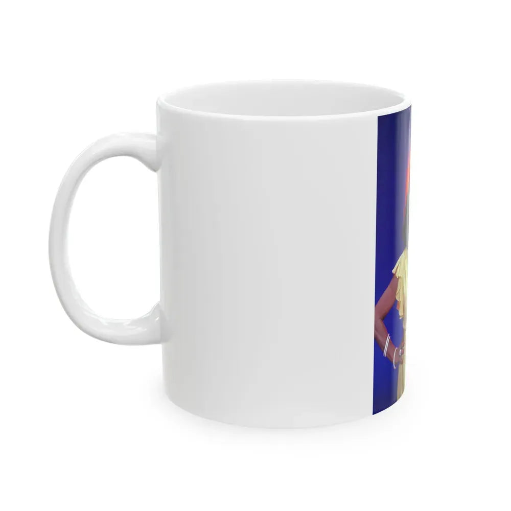 Joan Collins #588 (Vintage Female Icon) White Coffee Mug - Go Mug Yourself