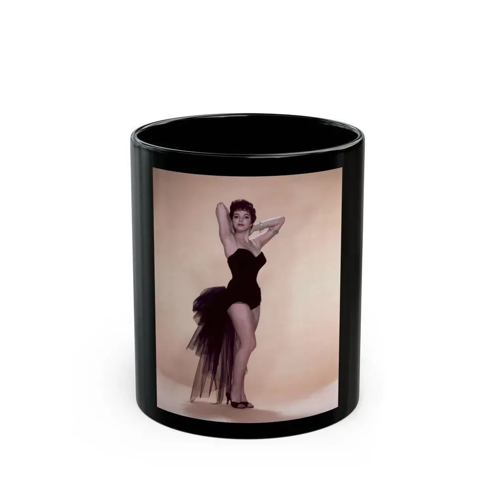 Joan Collins #59 (Vintage Female Icon) Black Coffee Mug 11oz - Go Mug Yourself