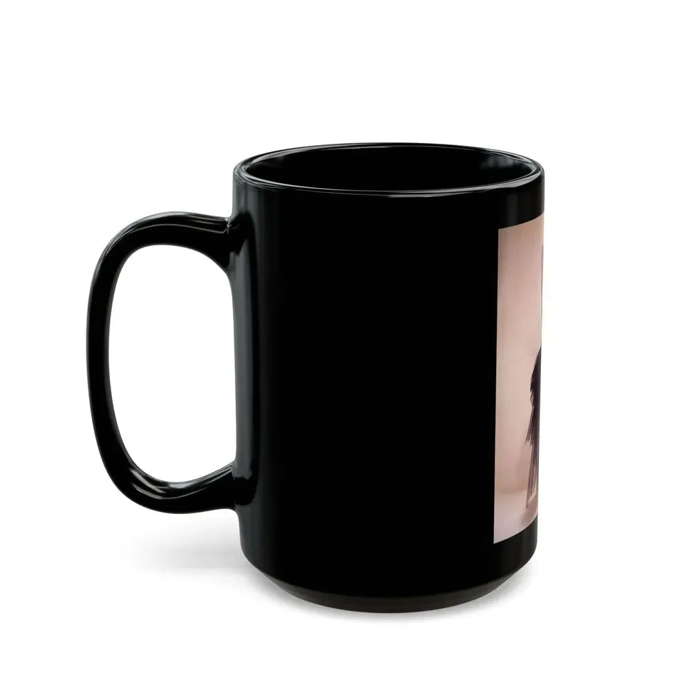 Joan Collins #59 (Vintage Female Icon) Black Coffee Mug - Go Mug Yourself