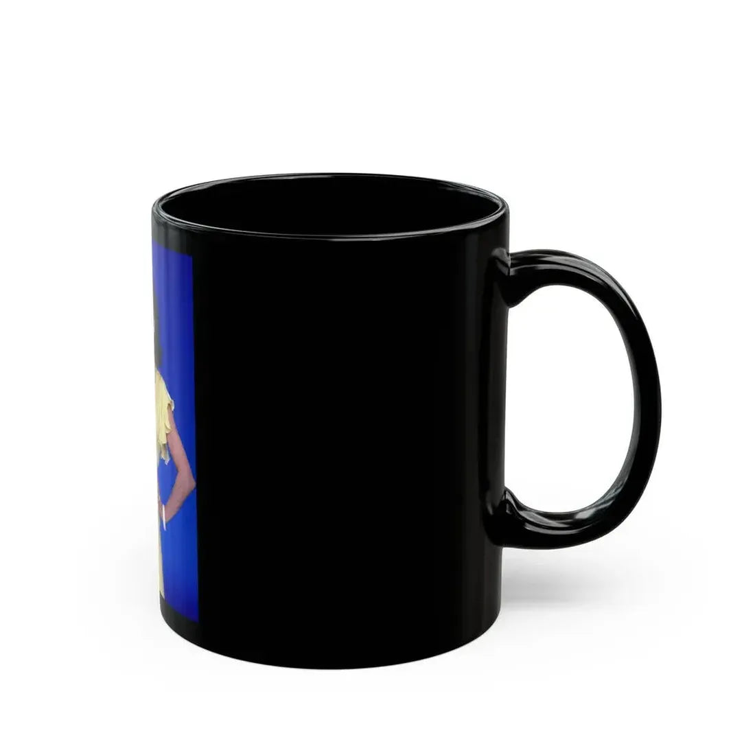Joan Collins #590 (Vintage Female Icon) Black Coffee Mug - Go Mug Yourself
