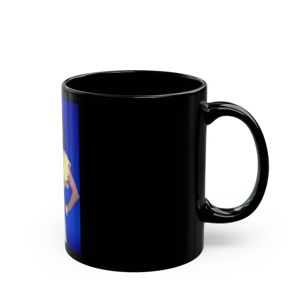 Joan Collins #590 (Vintage Female Icon) Black Coffee Mug - Go Mug Yourself