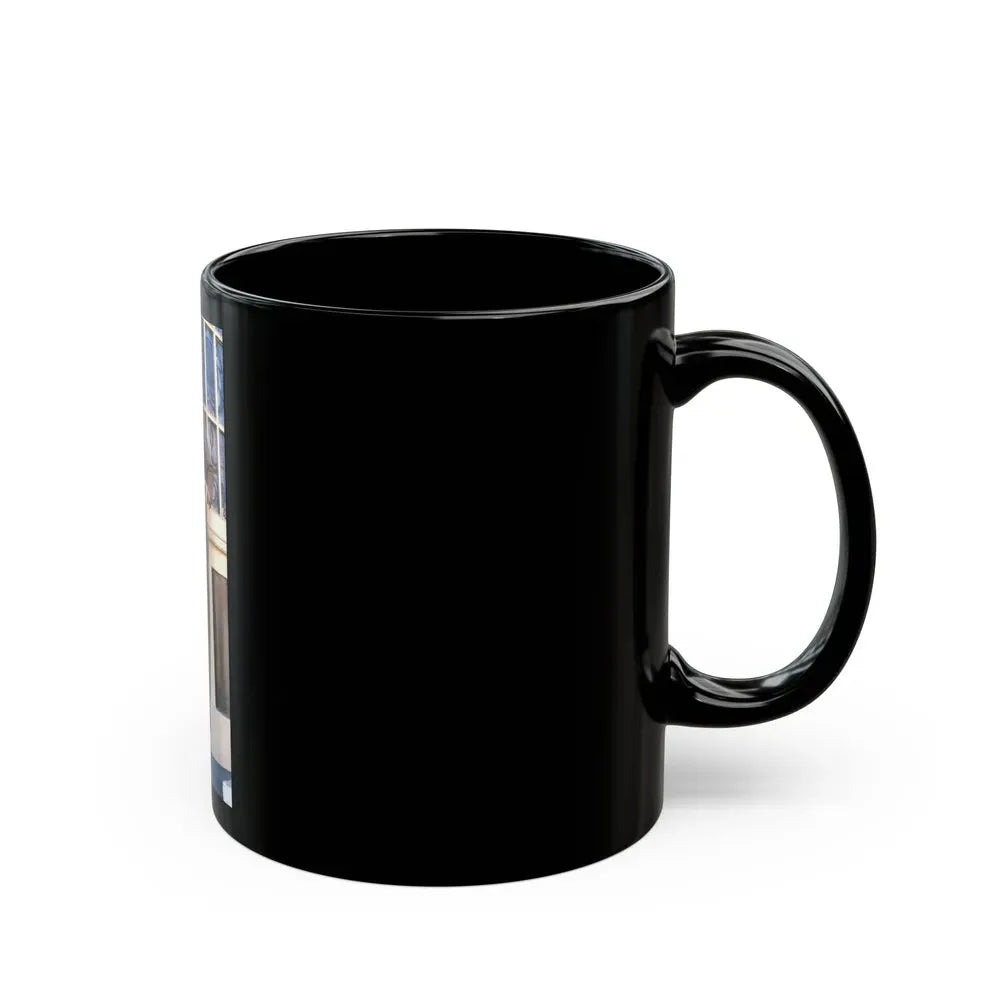 Joan Collins #593 (Vintage Female Icon) Black Coffee Mug - Go Mug Yourself