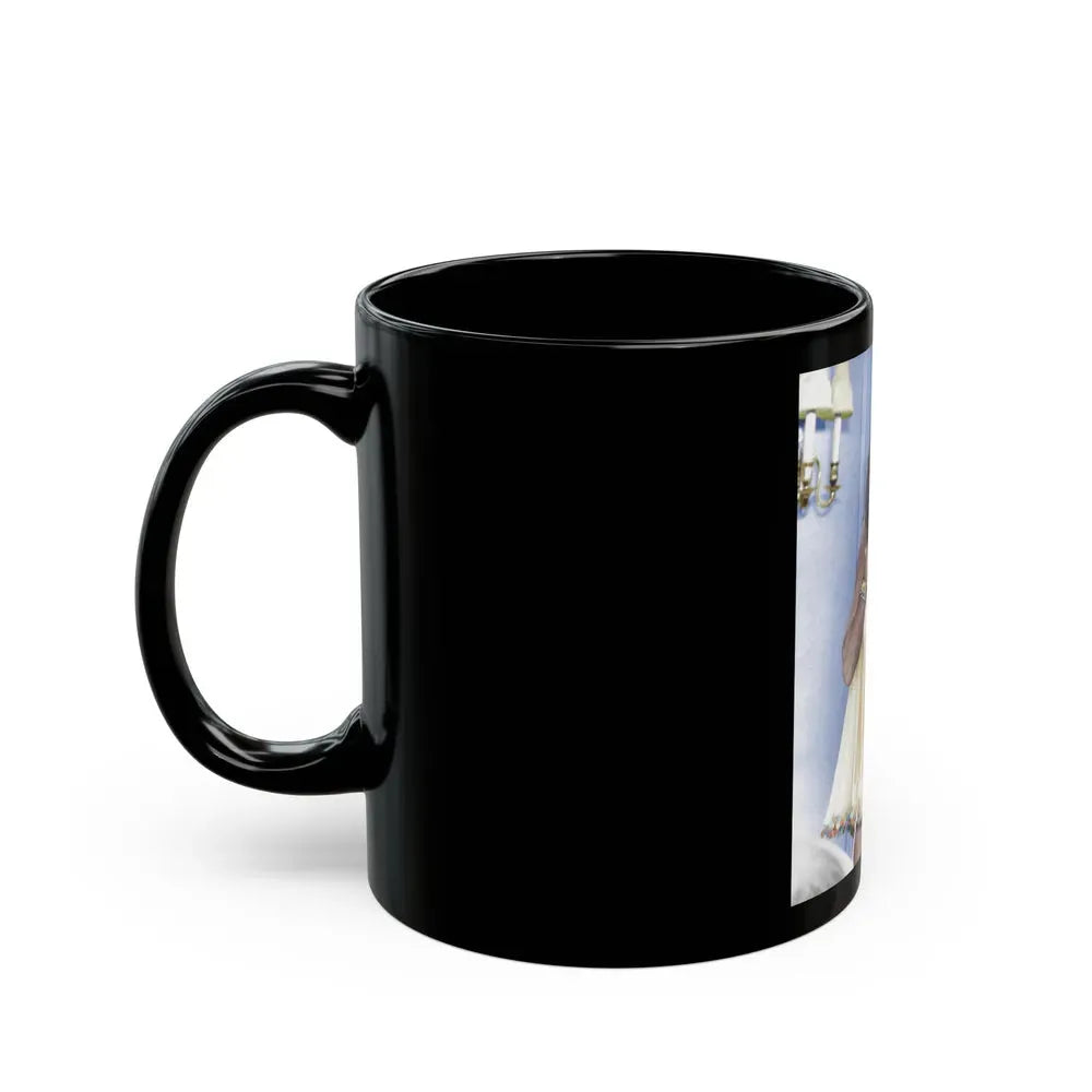 Joan Collins #597 (Vintage Female Icon) Black Coffee Mug - Go Mug Yourself
