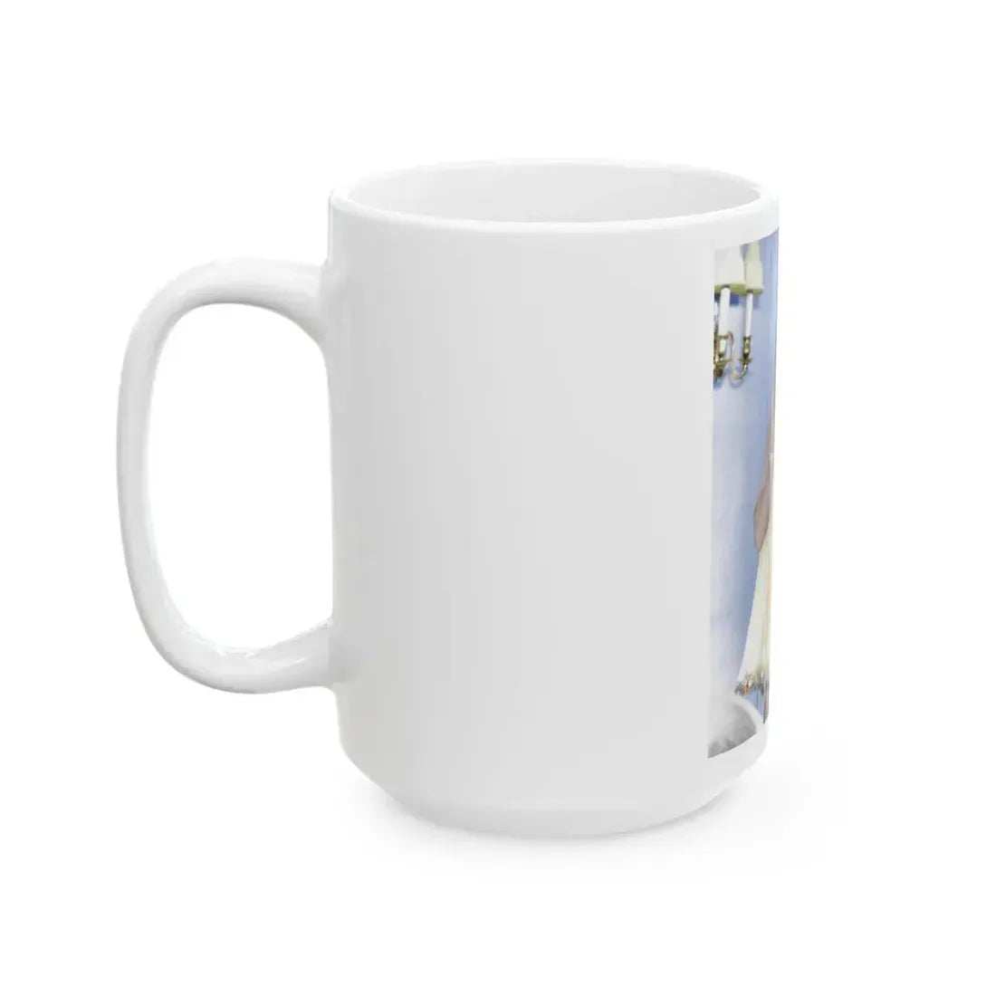 Joan Collins #597 (Vintage Female Icon) White Coffee Mug - Go Mug Yourself