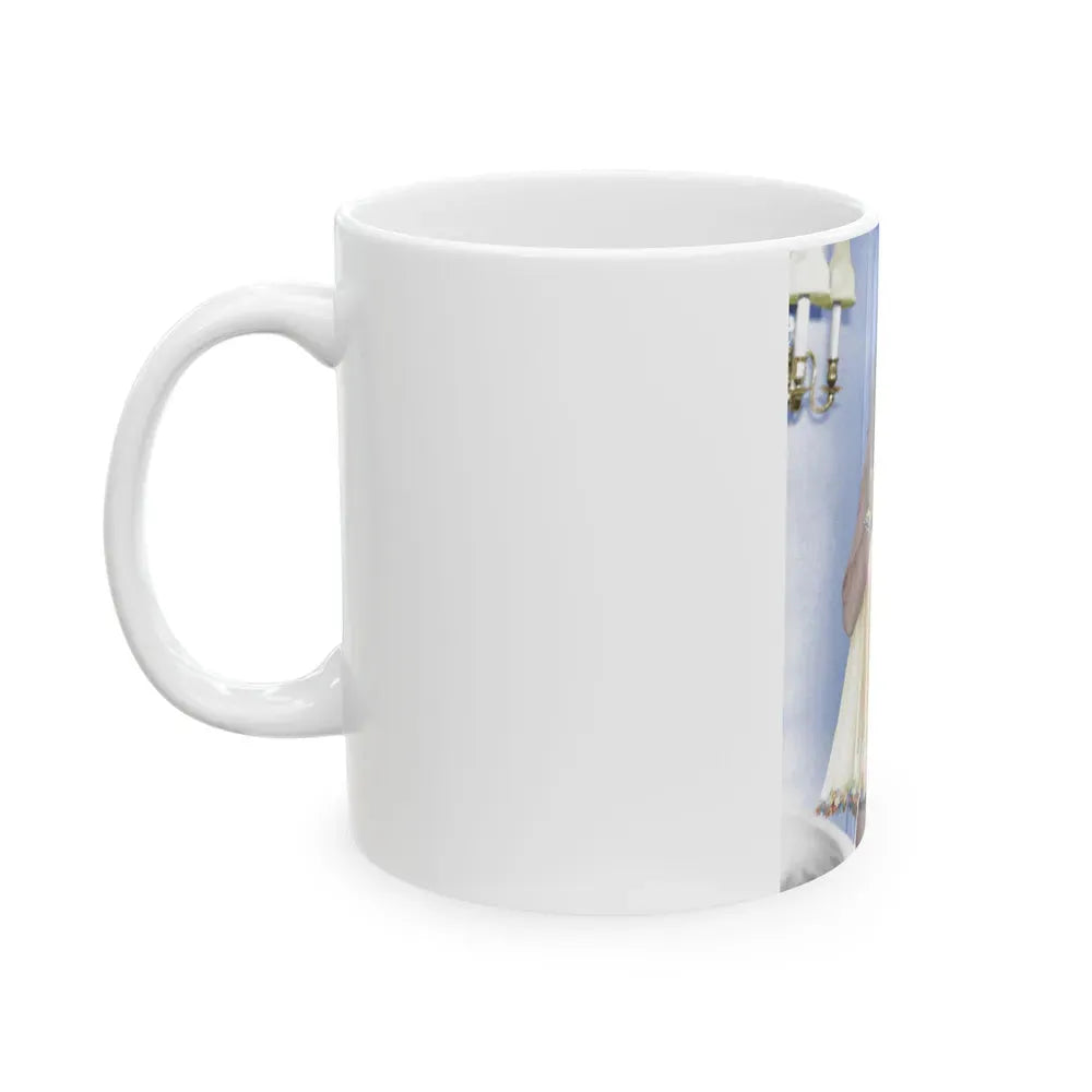 Joan Collins #597 (Vintage Female Icon) White Coffee Mug - Go Mug Yourself