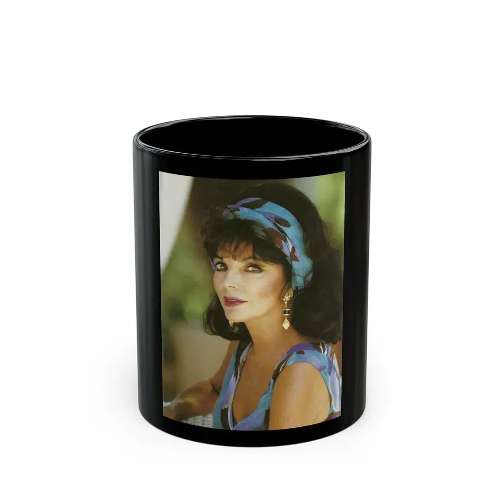 Joan Collins #617 (Vintage Female Icon) Black Coffee Mug 11oz - Go Mug Yourself