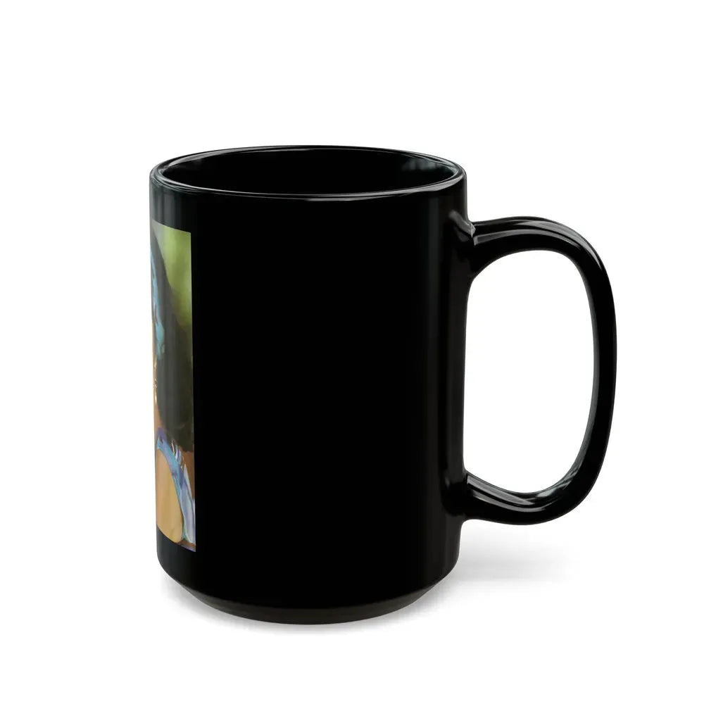 Joan Collins #617 (Vintage Female Icon) Black Coffee Mug - Go Mug Yourself