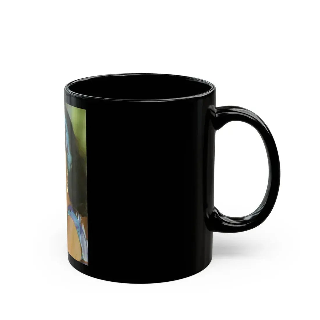 Joan Collins #617 (Vintage Female Icon) Black Coffee Mug - Go Mug Yourself