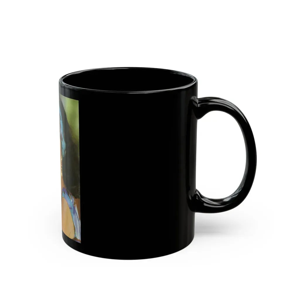 Joan Collins #617 (Vintage Female Icon) Black Coffee Mug - Go Mug Yourself