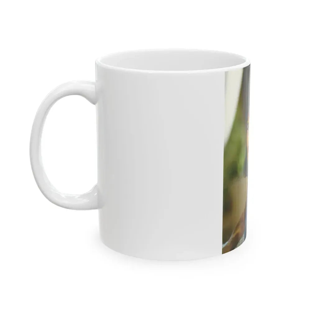Joan Collins #617 (Vintage Female Icon) White Coffee Mug - Go Mug Yourself