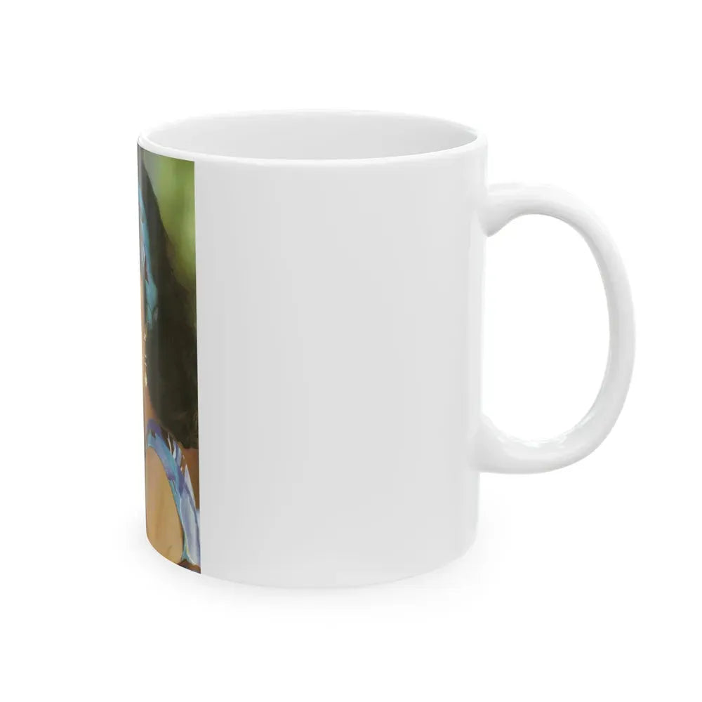 Joan Collins #617 (Vintage Female Icon) White Coffee Mug - Go Mug Yourself