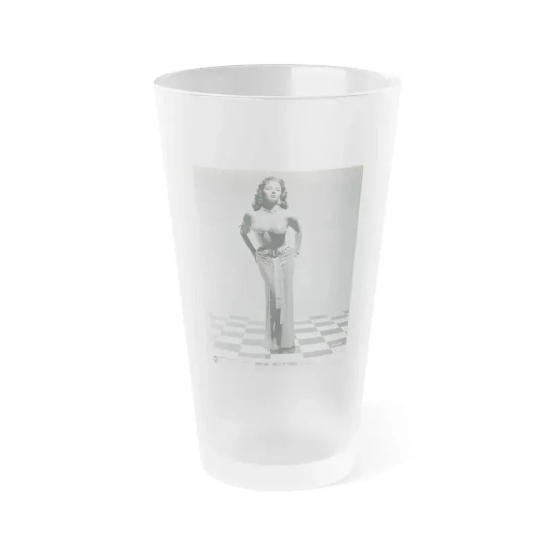 Joan Collins #619 (Vintage Female Icon) Frosted Pint Glass 16oz 16oz Frosted - Go Mug Yourself