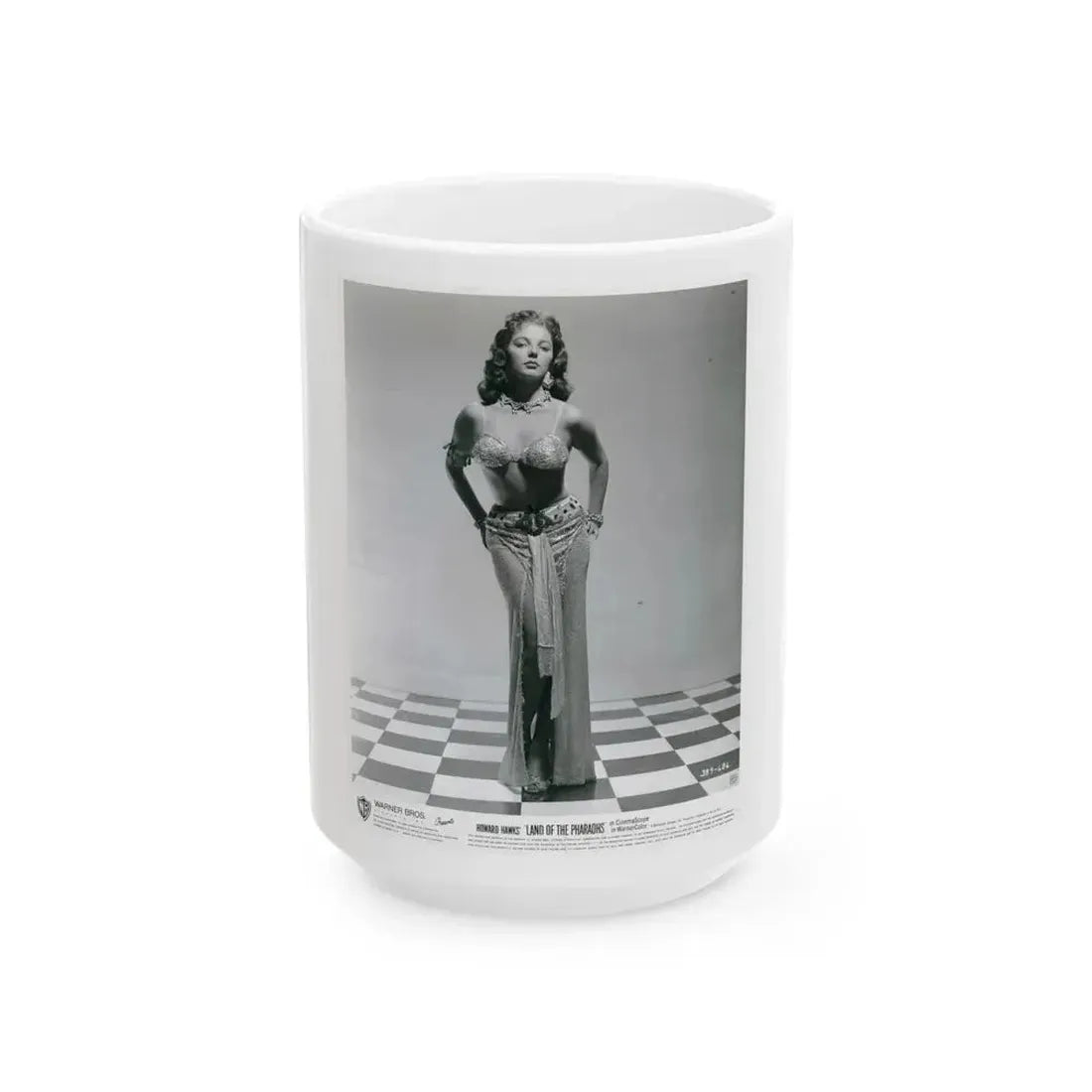 Joan Collins #619 (Vintage Female Icon) White Coffee Mug 15oz - Go Mug Yourself