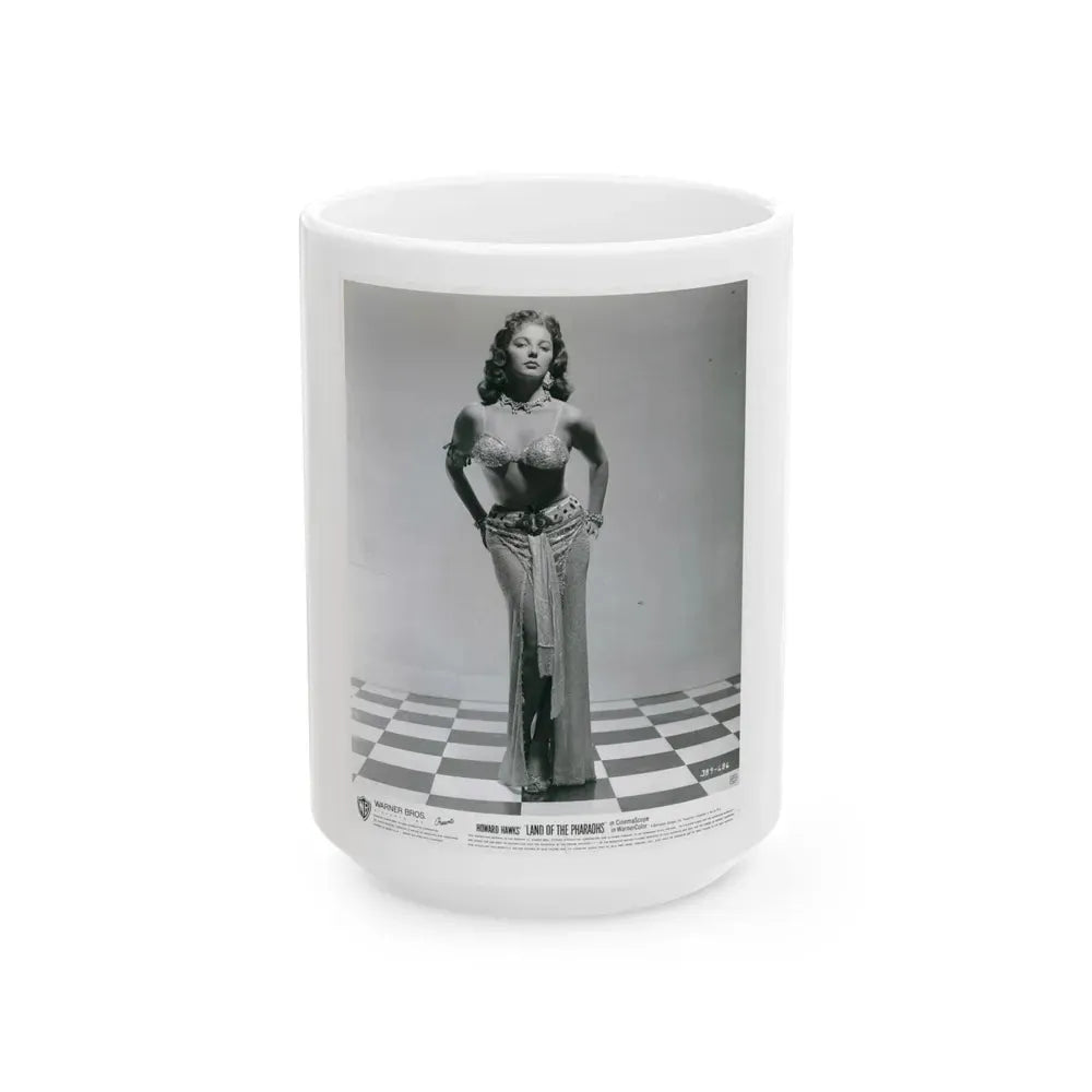Joan Collins #619 (Vintage Female Icon) White Coffee Mug 15oz - Go Mug Yourself