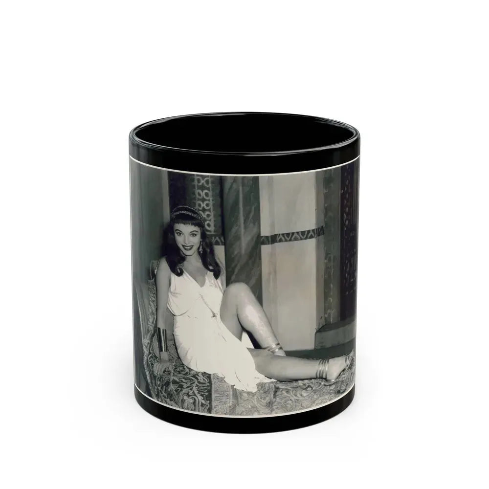 Joan Collins #620 (Vintage Female Icon) Black Coffee Mug 11oz - Go Mug Yourself