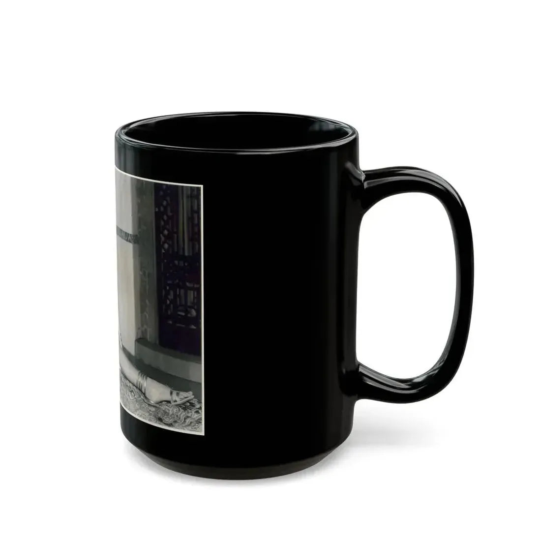 Joan Collins #620 (Vintage Female Icon) Black Coffee Mug - Go Mug Yourself