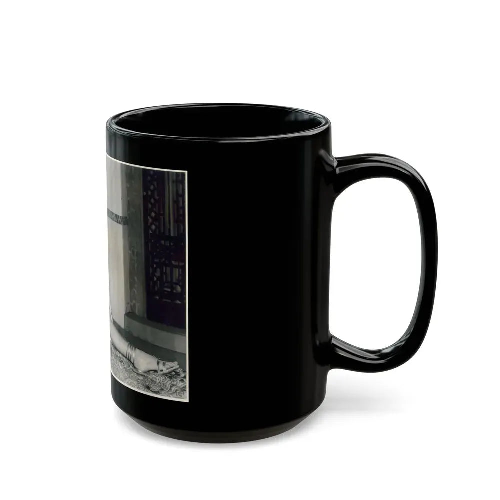 Joan Collins #620 (Vintage Female Icon) Black Coffee Mug - Go Mug Yourself