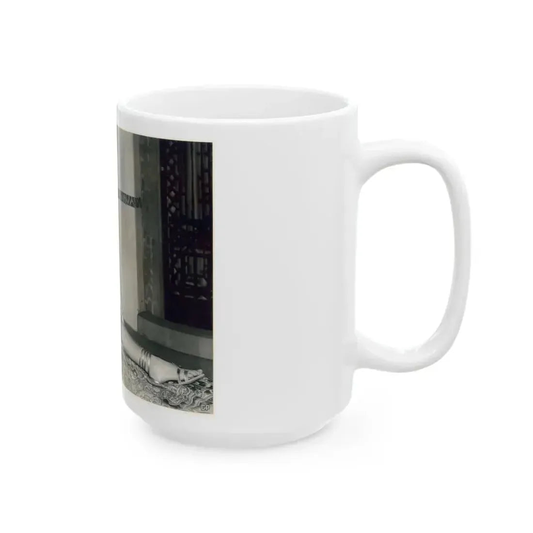 Joan Collins #620 (Vintage Female Icon) White Coffee Mug - Go Mug Yourself