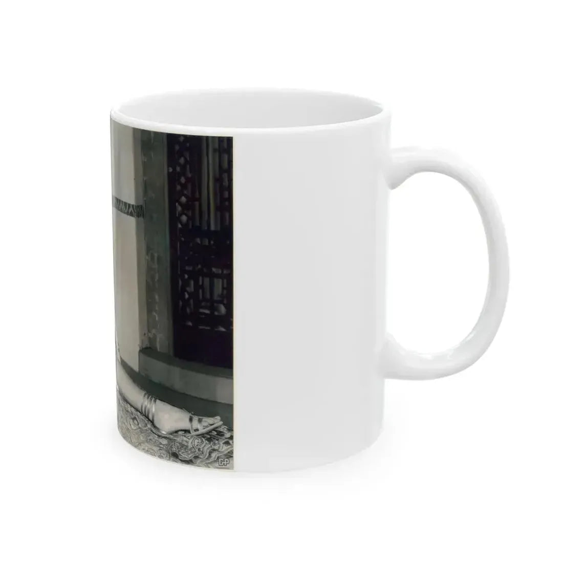 Joan Collins #620 (Vintage Female Icon) White Coffee Mug - Go Mug Yourself