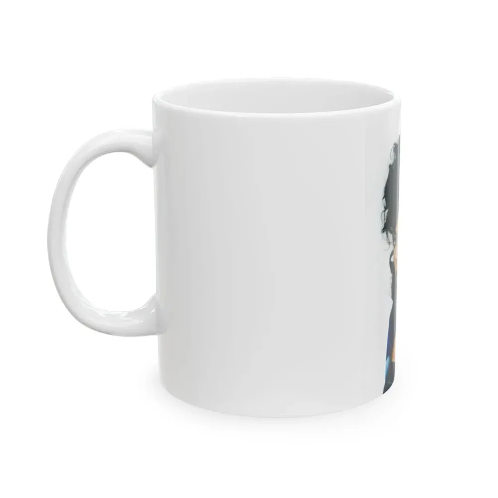 Joan Collins #622 (Vintage Female Icon) White Coffee Mug - Go Mug Yourself
