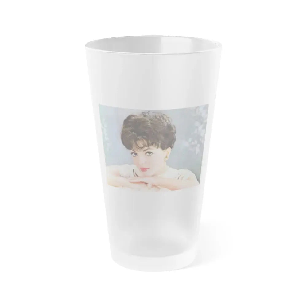 Joan Collins #623 (Vintage Female Icon) Frosted Pint Glass 16oz 16oz Frosted - Go Mug Yourself