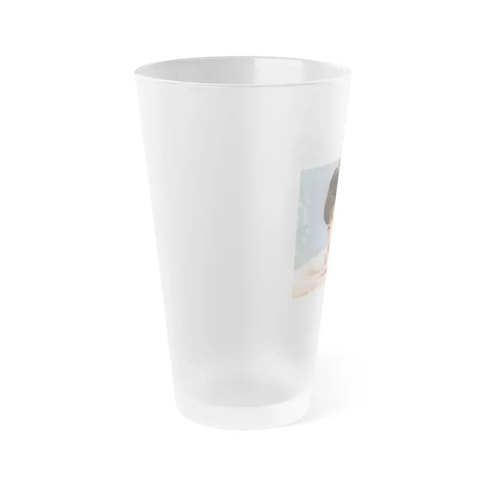 Joan Collins #623 (Vintage Female Icon) Frosted Pint Glass 16oz - Go Mug Yourself