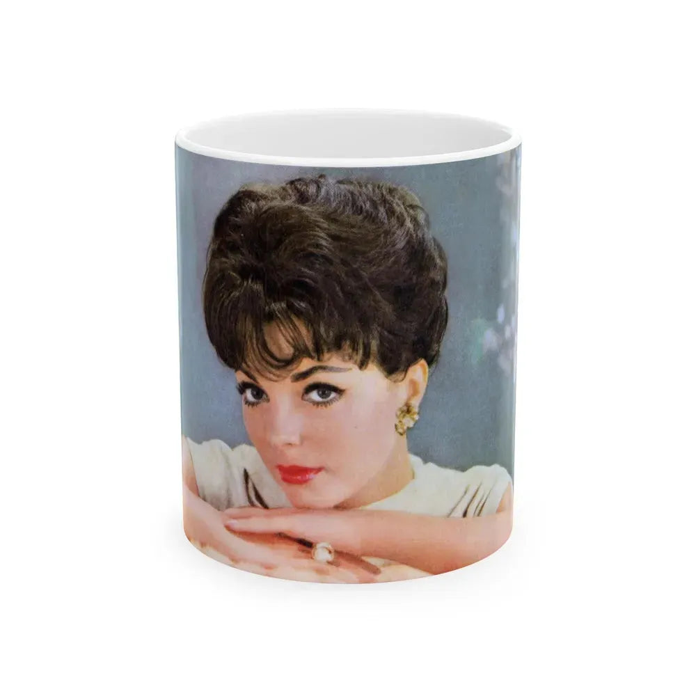 Joan Collins #623 (Vintage Female Icon) White Coffee Mug 11oz - Go Mug Yourself