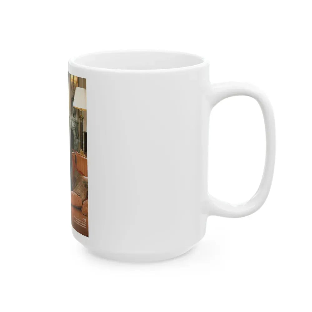 Joan Collins #625 (Vintage Female Icon) White Coffee Mug - Go Mug Yourself